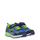 Sneakers Bambino Dinosaur Blu con Luci