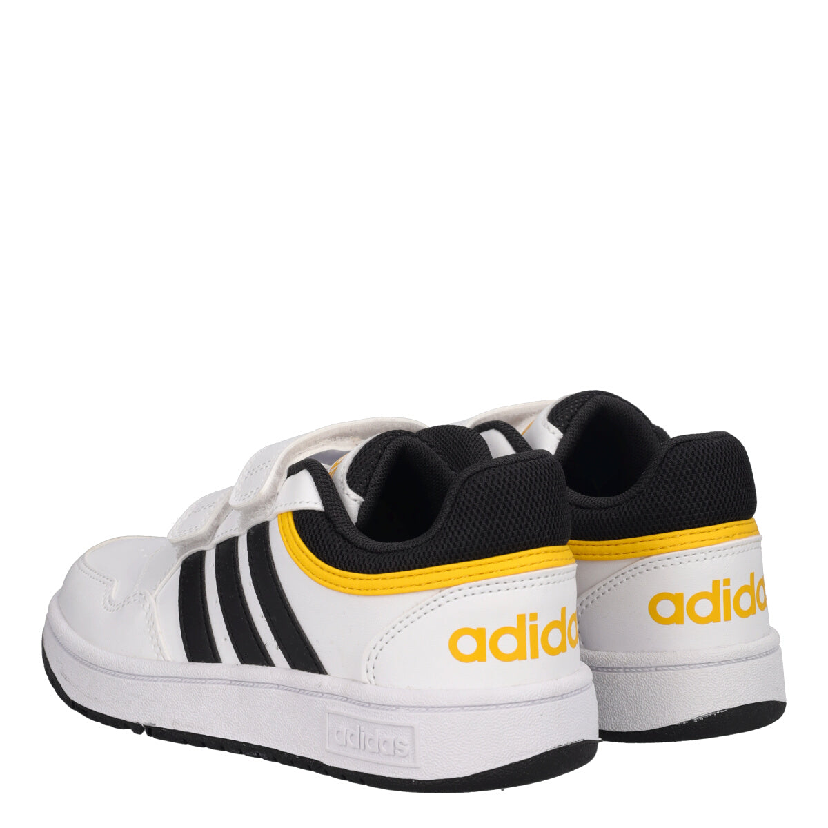 HOOPS 3.0 CF Sneakers Bambino Bianche, Nere e Gialle