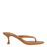 Ciabatte Infradito con Tacco Donna Beige
