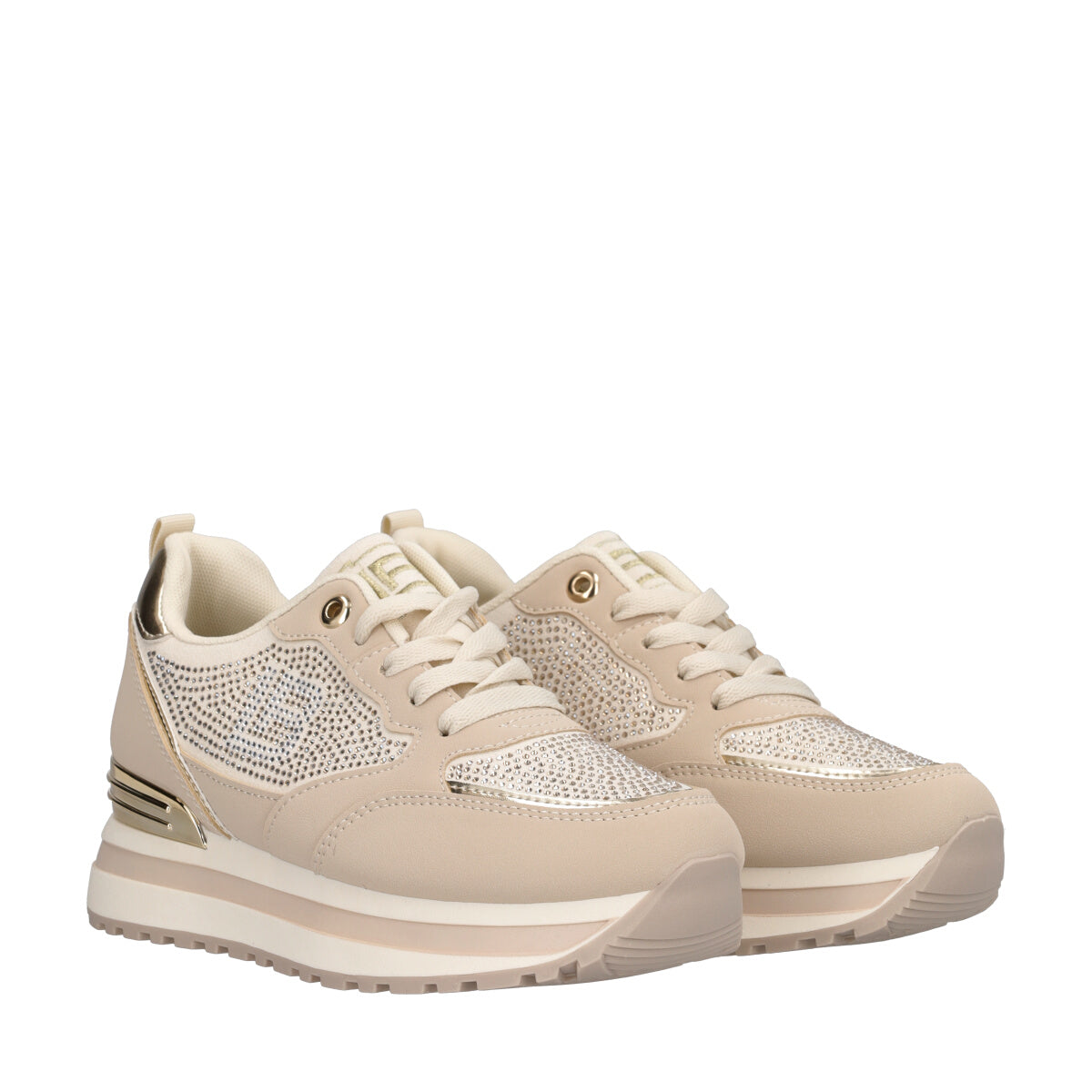 Sneakers Ivory con Brillantini