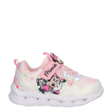 Sneakers Bambina Minnie Rosa e Bianche con Luci