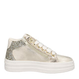 Sneakers alte Bambina Oro e Argento
