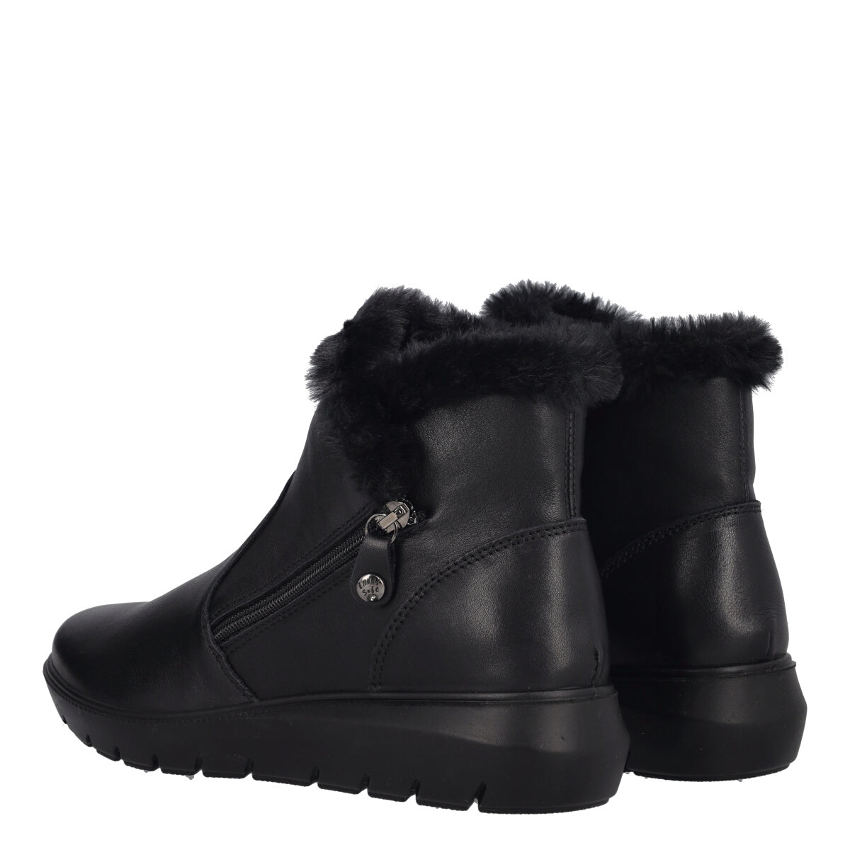 KLIZIA Stivaletti Comfort Donna Neri in Pelle