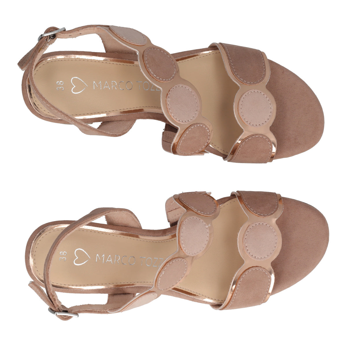 Sandali con Tacchi Donna Beige