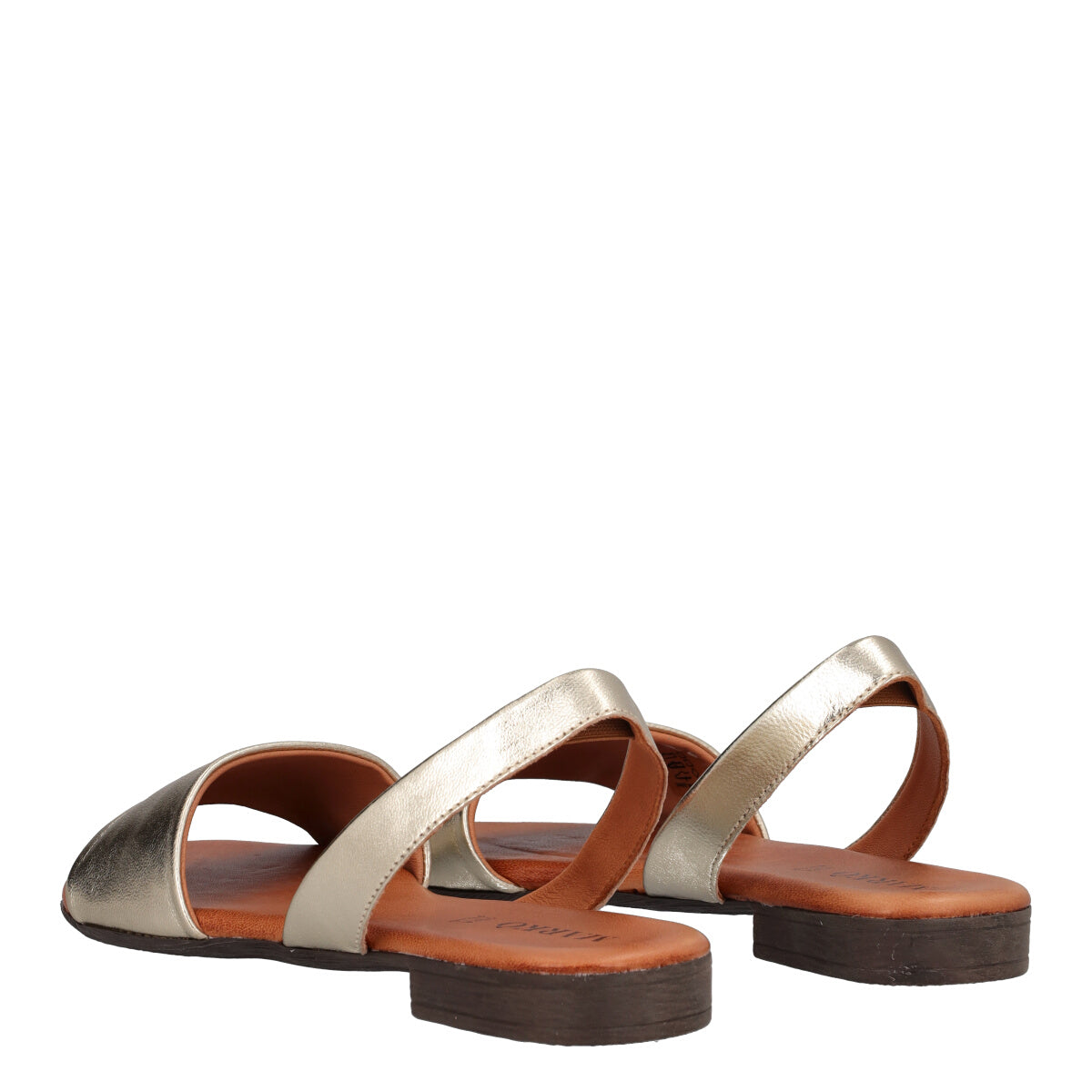 Sandali Donna Platino Laminato