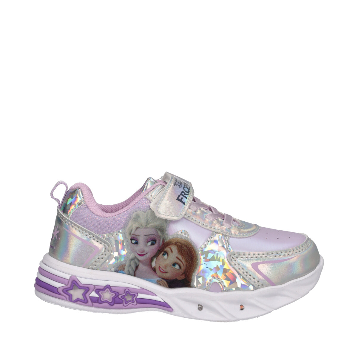 Sneakers Bambina Frozen Argento e Lilla