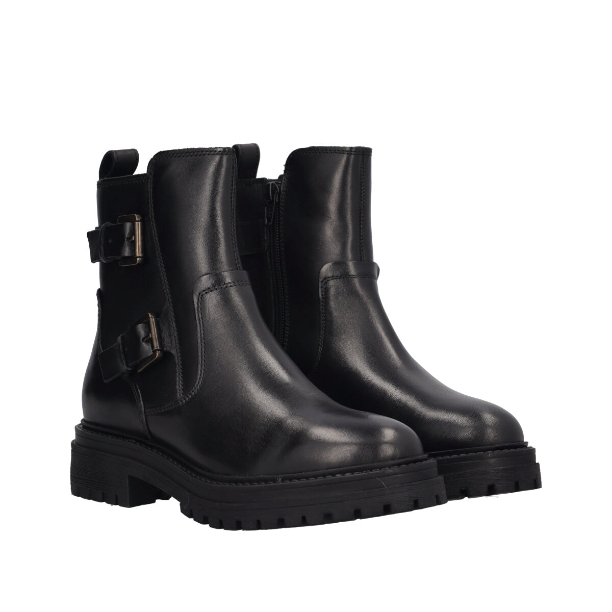 IRIDEA Stivaletti Donna Neri In Pelle