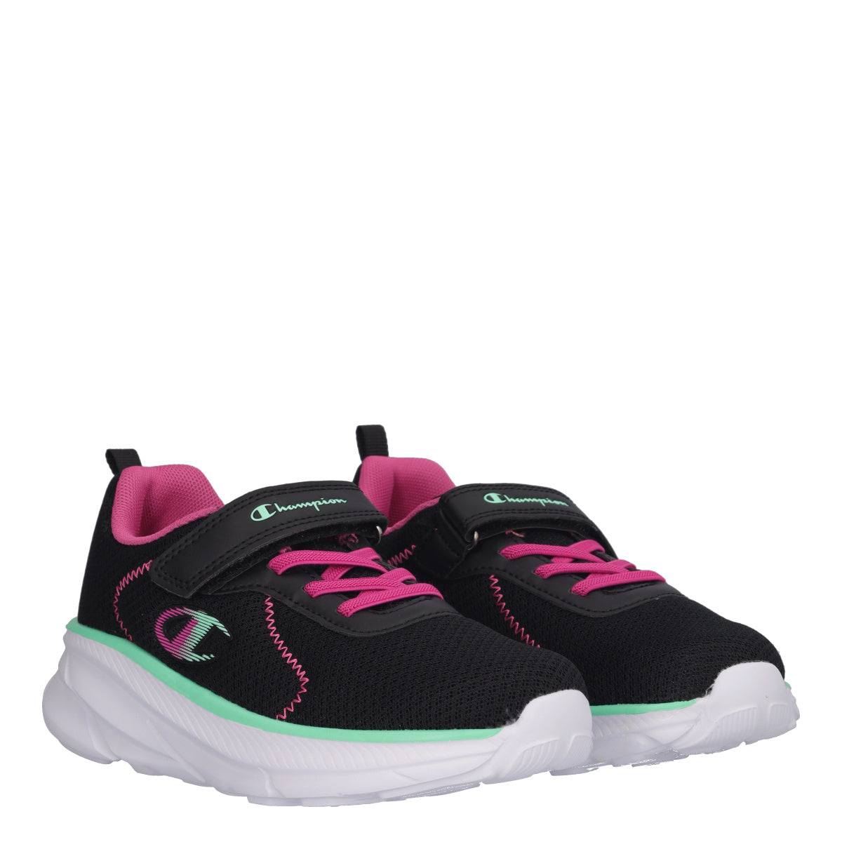 HRO J G PS Sneakers Bambina Nere e Fuxia
