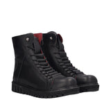 Polacchi Donna Neri in Pelle