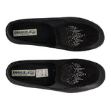 Mocassini Comfort Donna Neri Pitonati