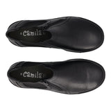 TANIA Stivaletti Donna Neri in Pelle