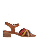 Sandali con Tacco Donna Brandy e Multicolor