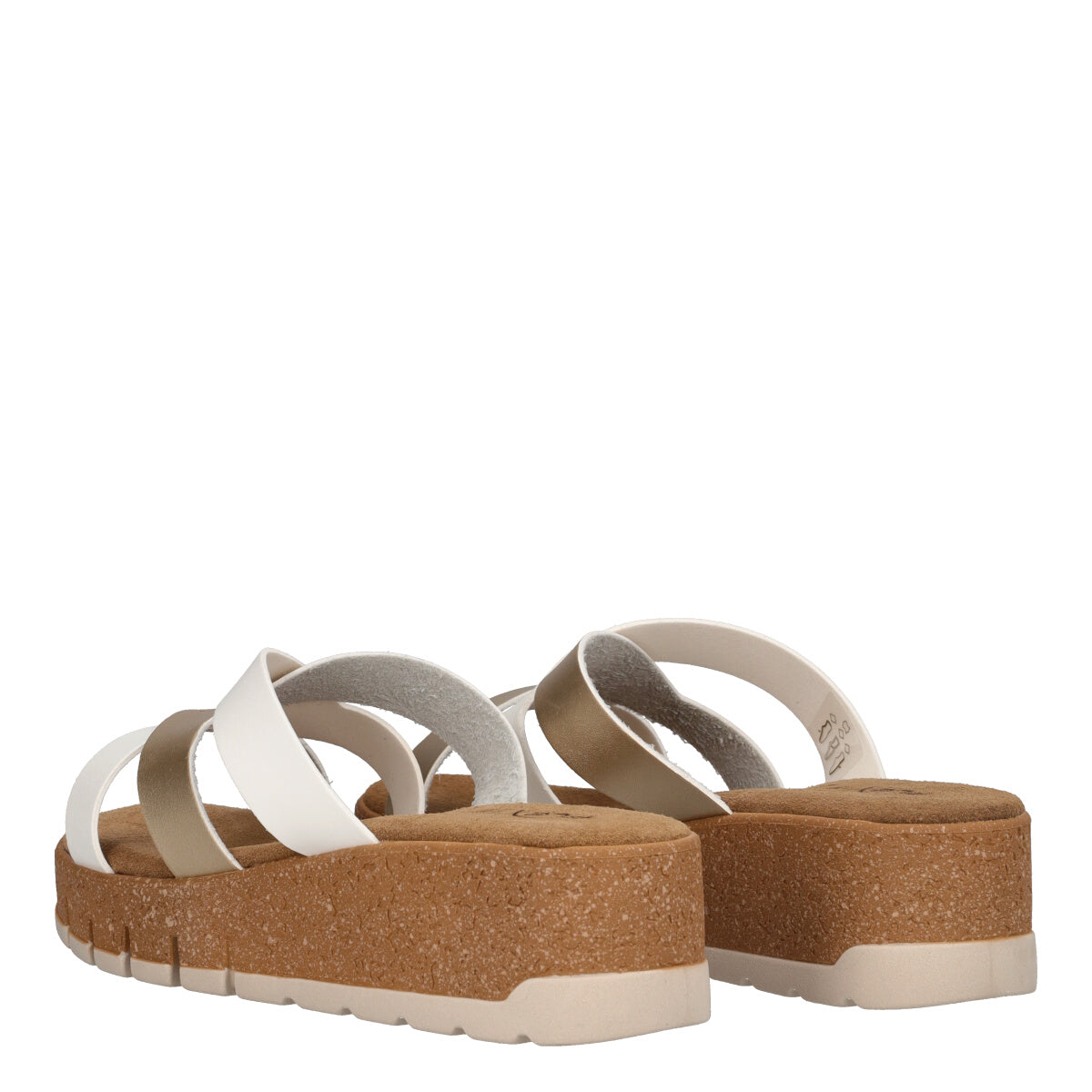 Ciabatte Donna Oro e Bianche