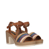 Sandali con Tacco Donna Multicolor