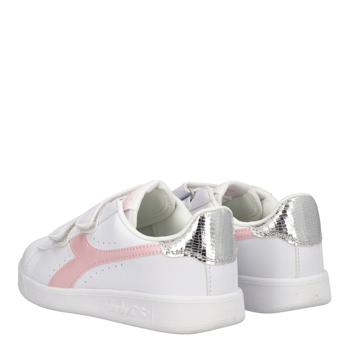 GAME P BALLET PS Sneakers Bambina Bianche, Rosa e Argento