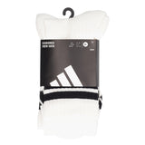 3S ESS C CRW 3P Calze Unisex Bianche