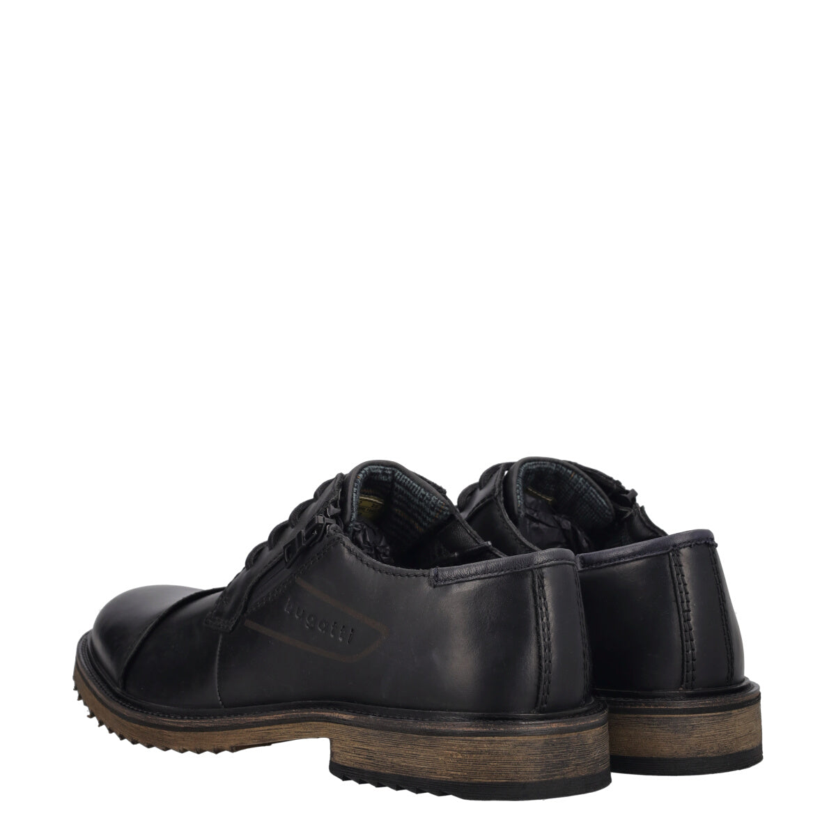 Stringate Uomo Nere in Pelle