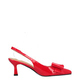Slingback Donna Rosso Vernice