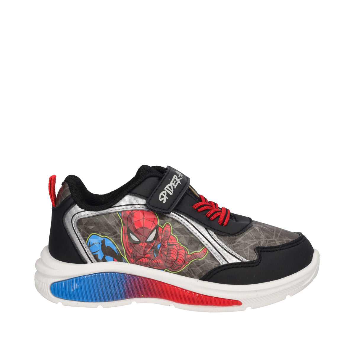 Sneakers Bambini Nere Spider Man con Luci