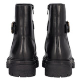 IRIDEA Stivaletto donna in pelle con fibbia nero
