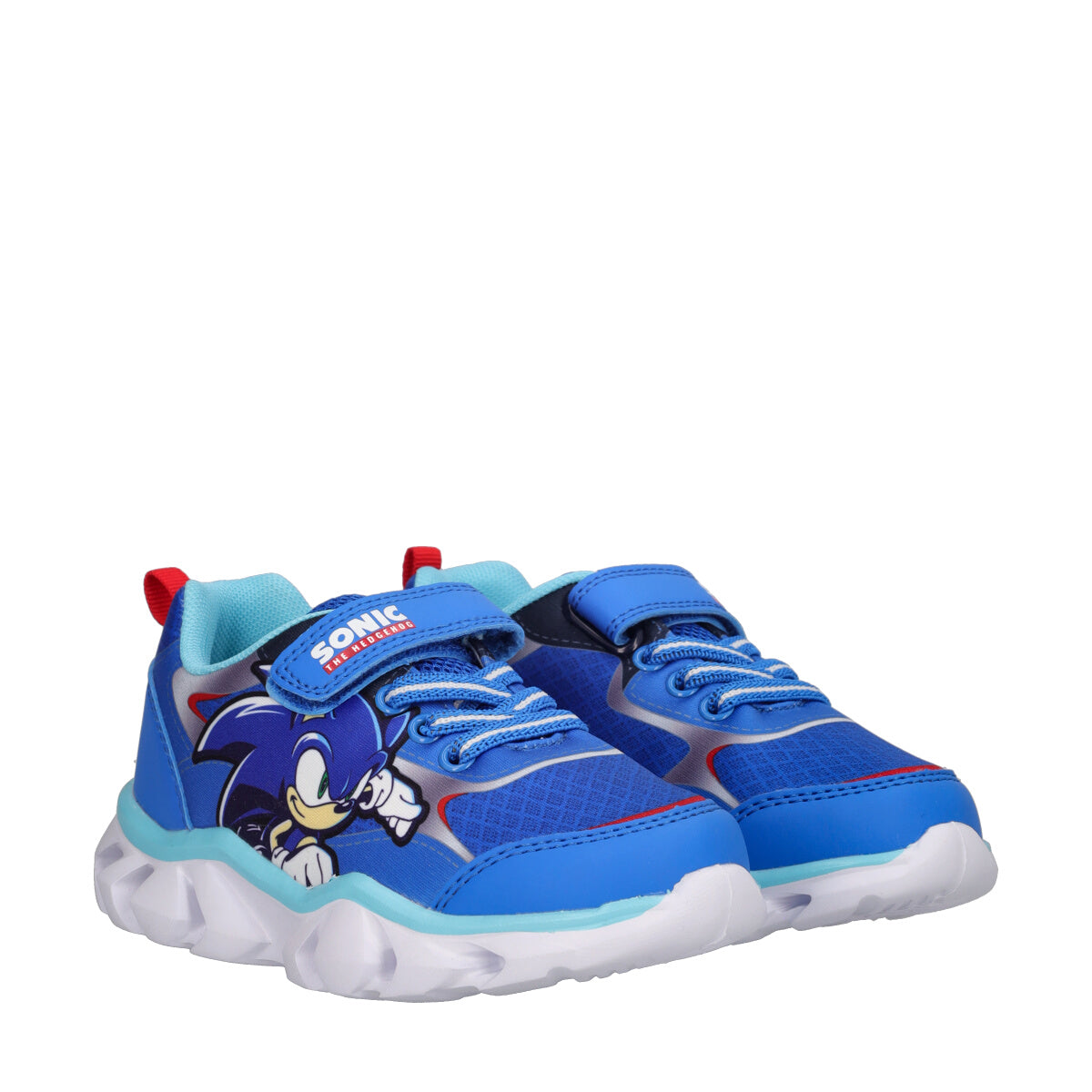 Sneakers Bambini Blu, Sonic con Luci