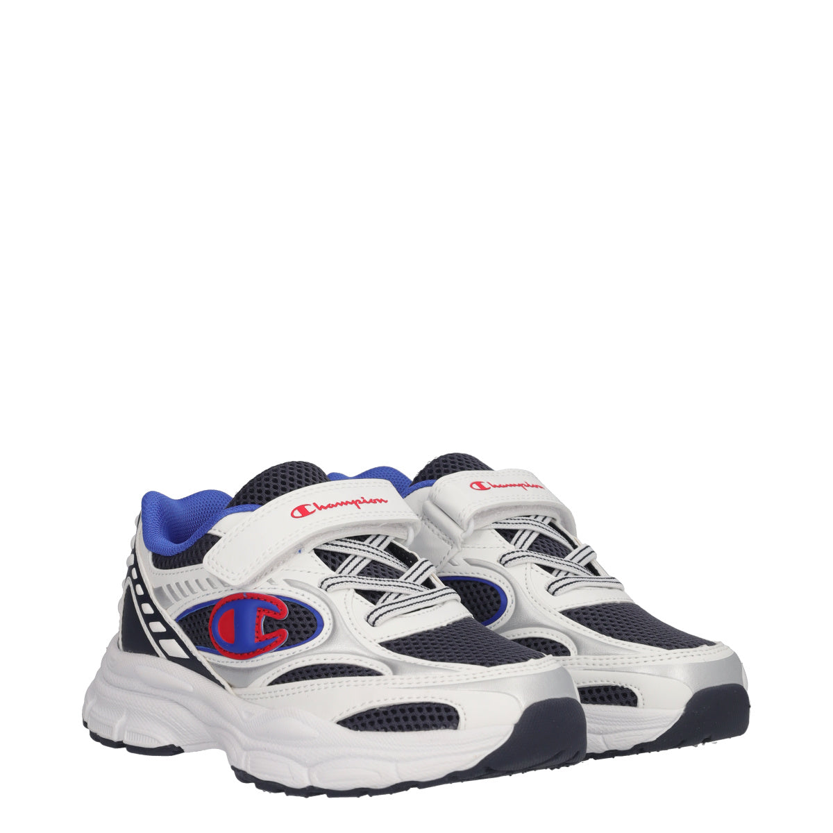 RT25 U PS LOW CUT Running Junior Bianche e Blu