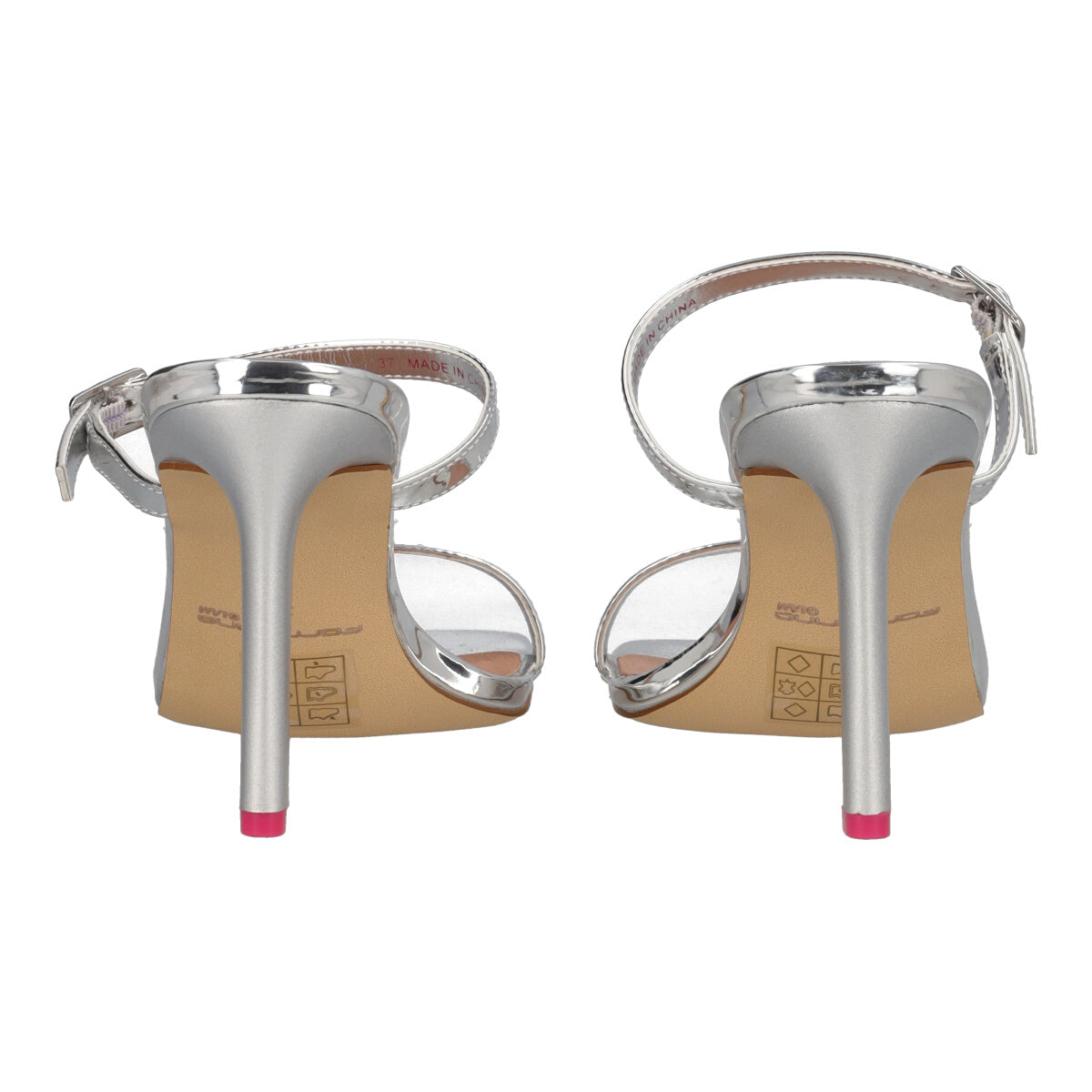 Sandali con Tacco Donna Argento