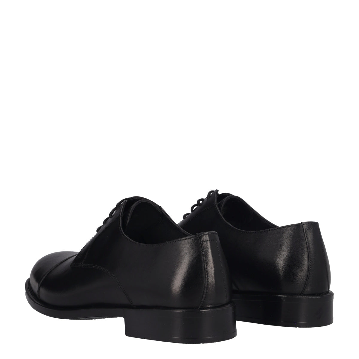Stringate Uomo Nere in Pelle