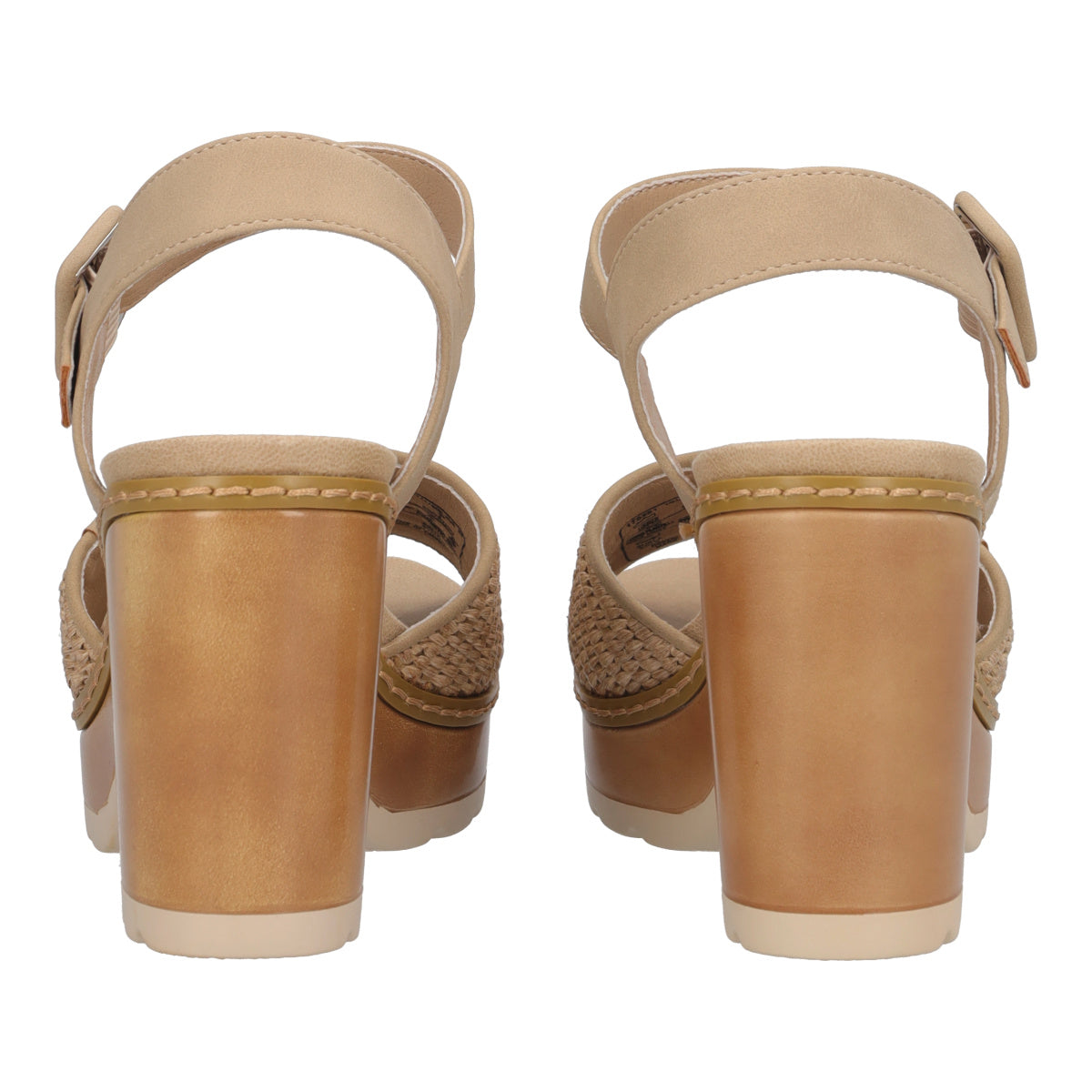Sandali con Tacco Donna Beige