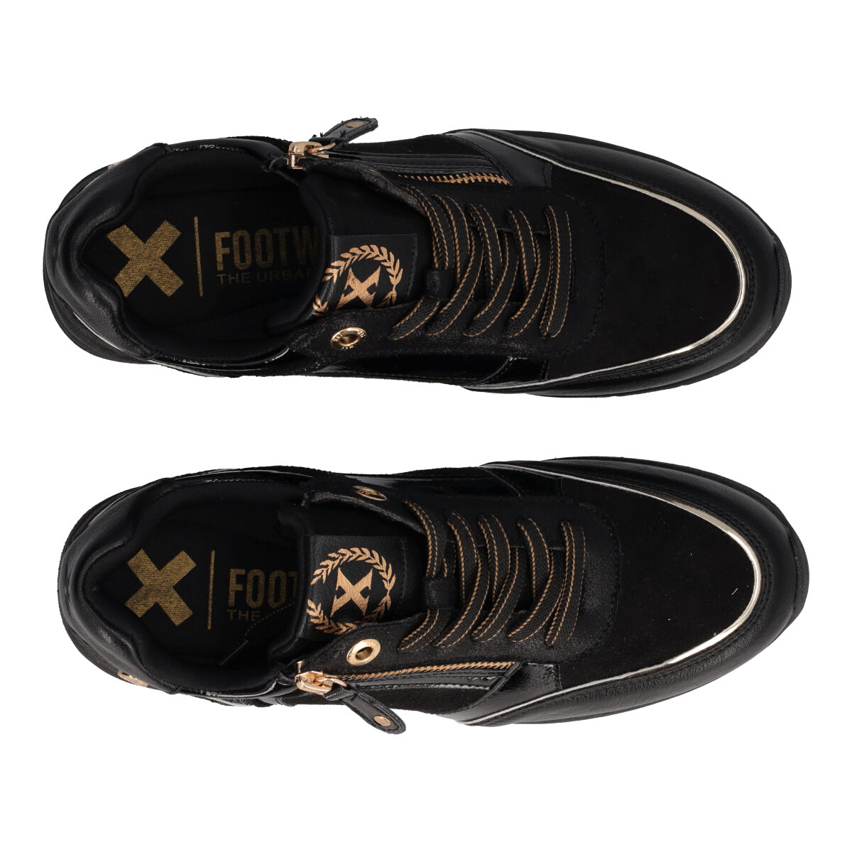 Sneakers Donna Nere e Oro