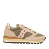 JAZZ TRIPLE Sneakers Donna Beige, Verdi e Rosa