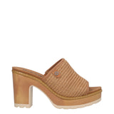 Ciabatte con Tacco Donna Camel