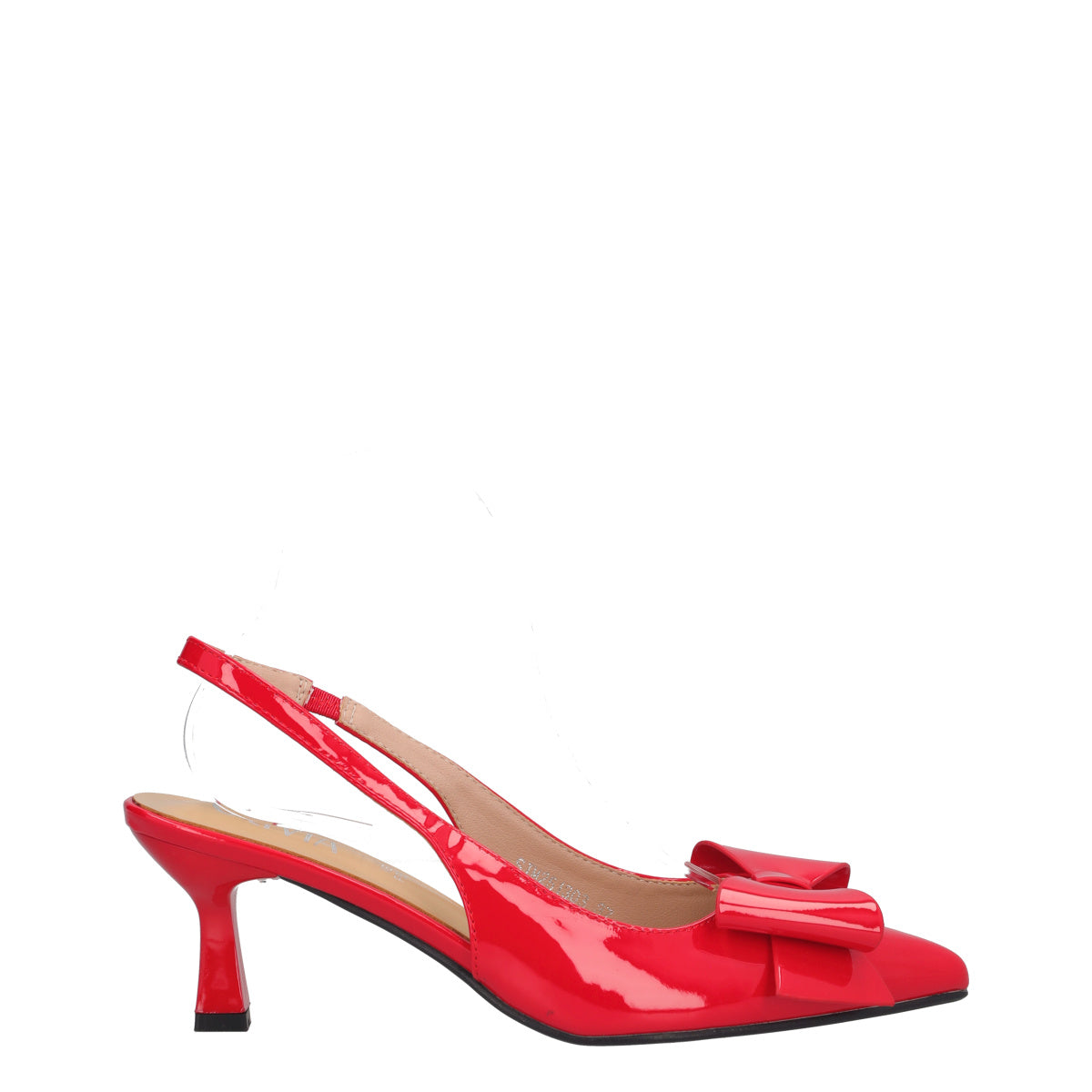 Slingback Donna Rosso Vernice
