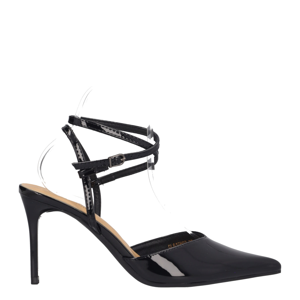 Sandali con Tacco Donna Neri in Vernice