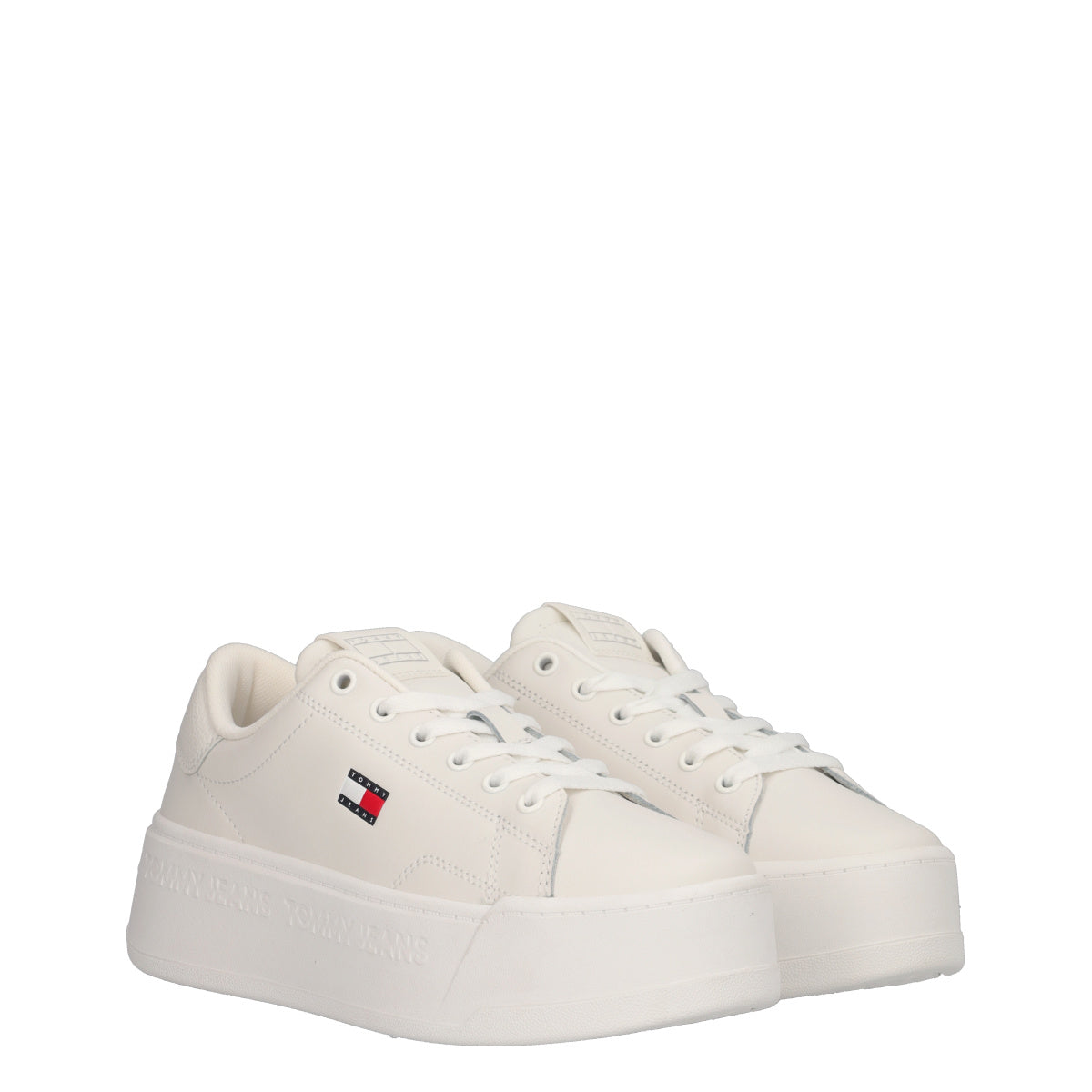 TJW SCRIPT CUPSOLE FLATFORM Sneakers Donna Ecru