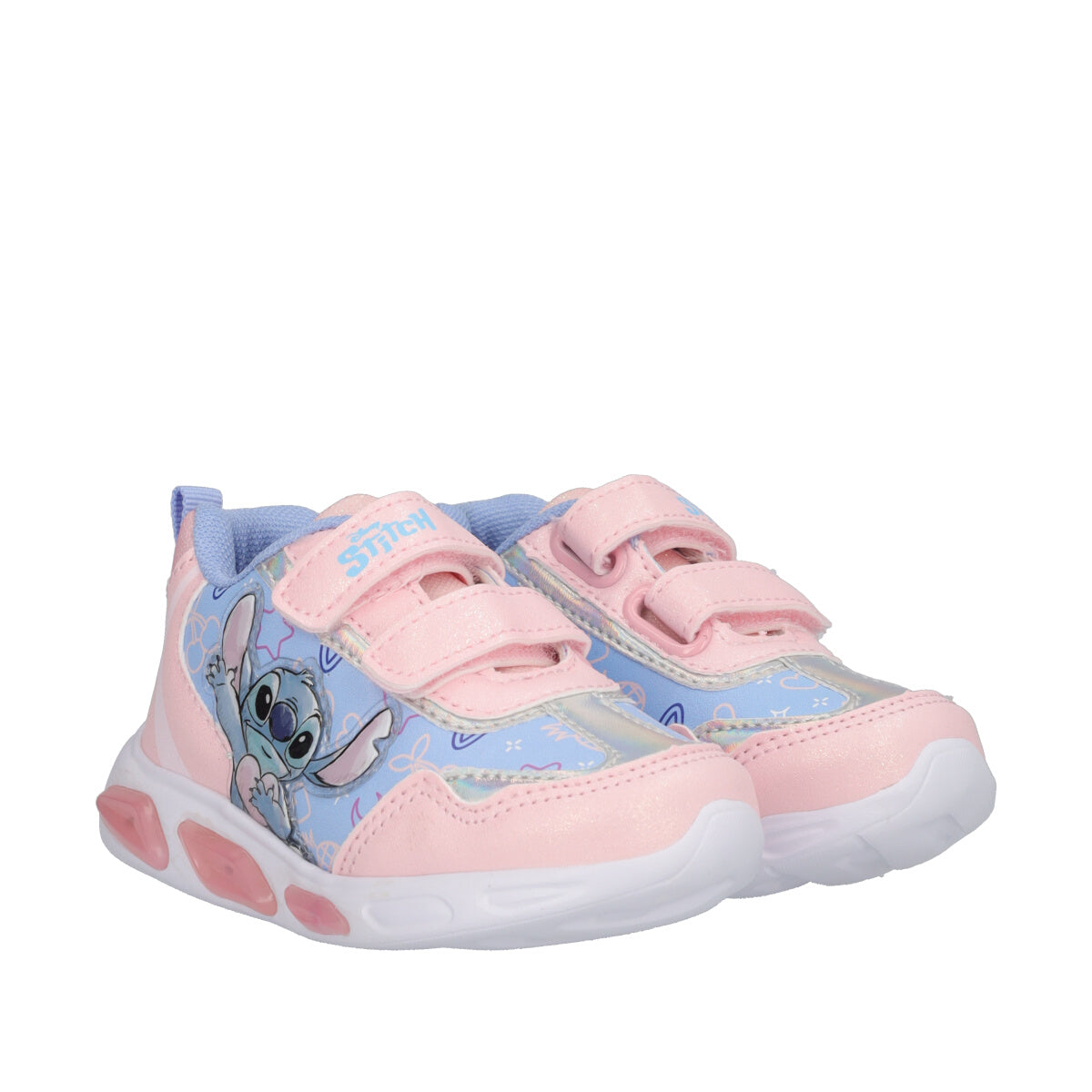 Sneakers Bambina Rosa e Azzurre Stitch