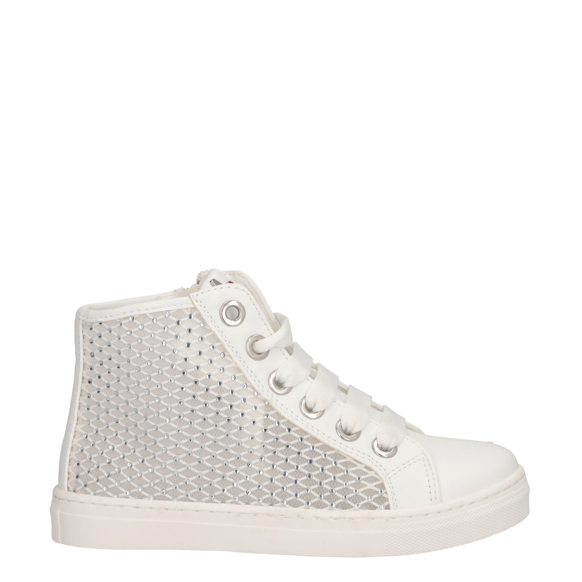 Sneakers Alte Bambina Bianche