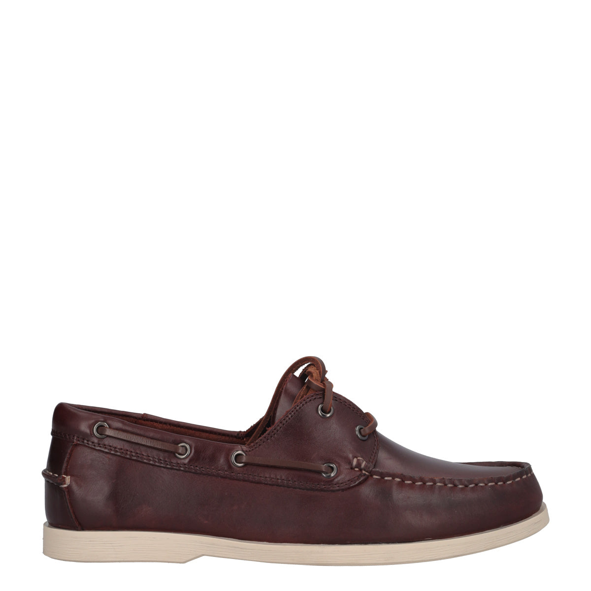 Scarpa da Barca Uomo in Pelle Marrone