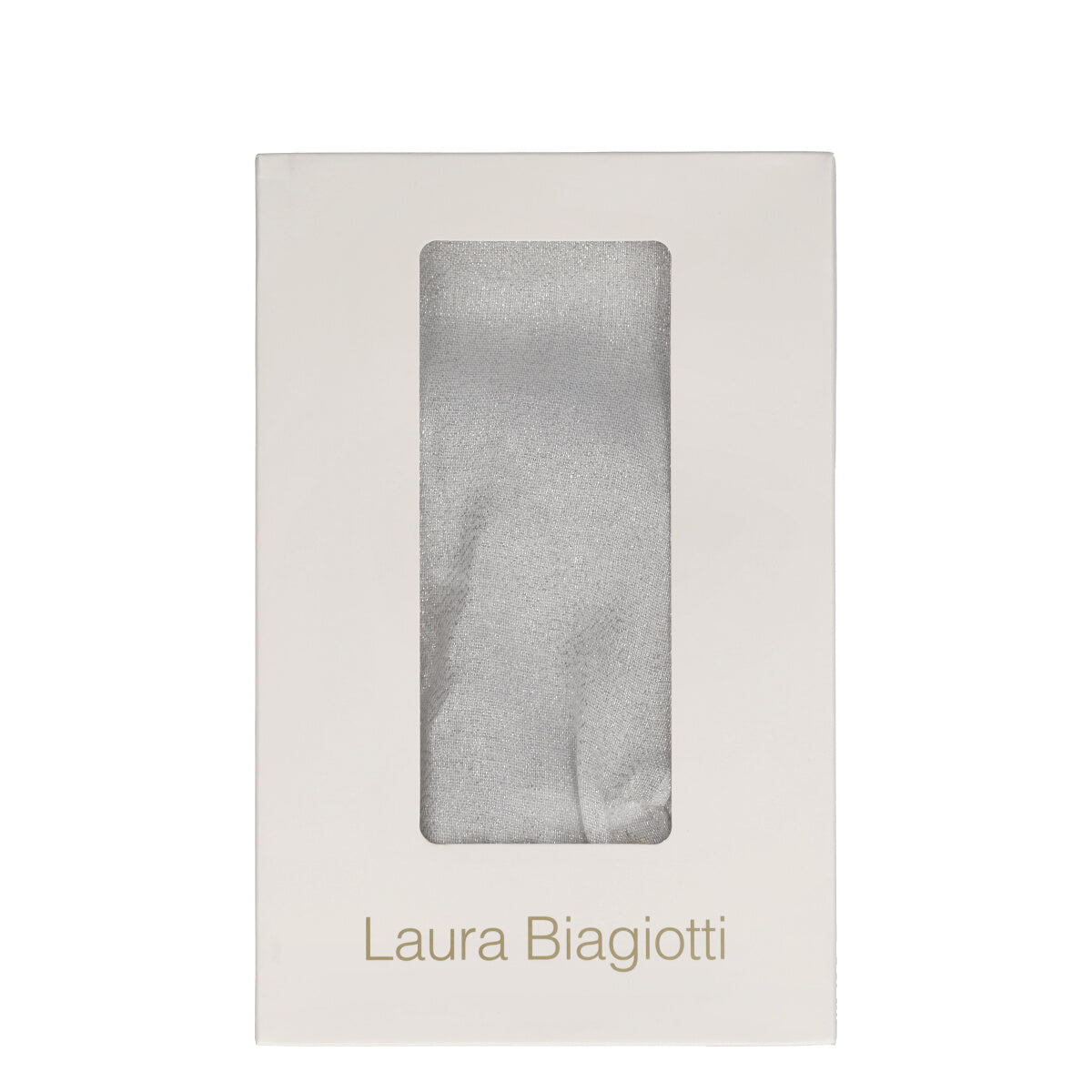 Pashmina Donna Bianca e Argento