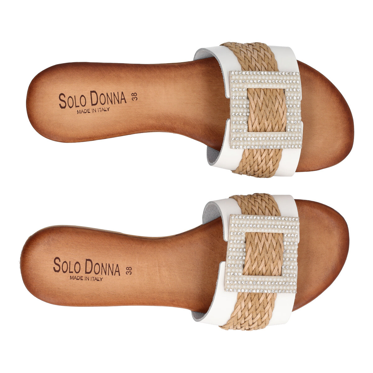 Ciabatte Donna Bianche e Beige