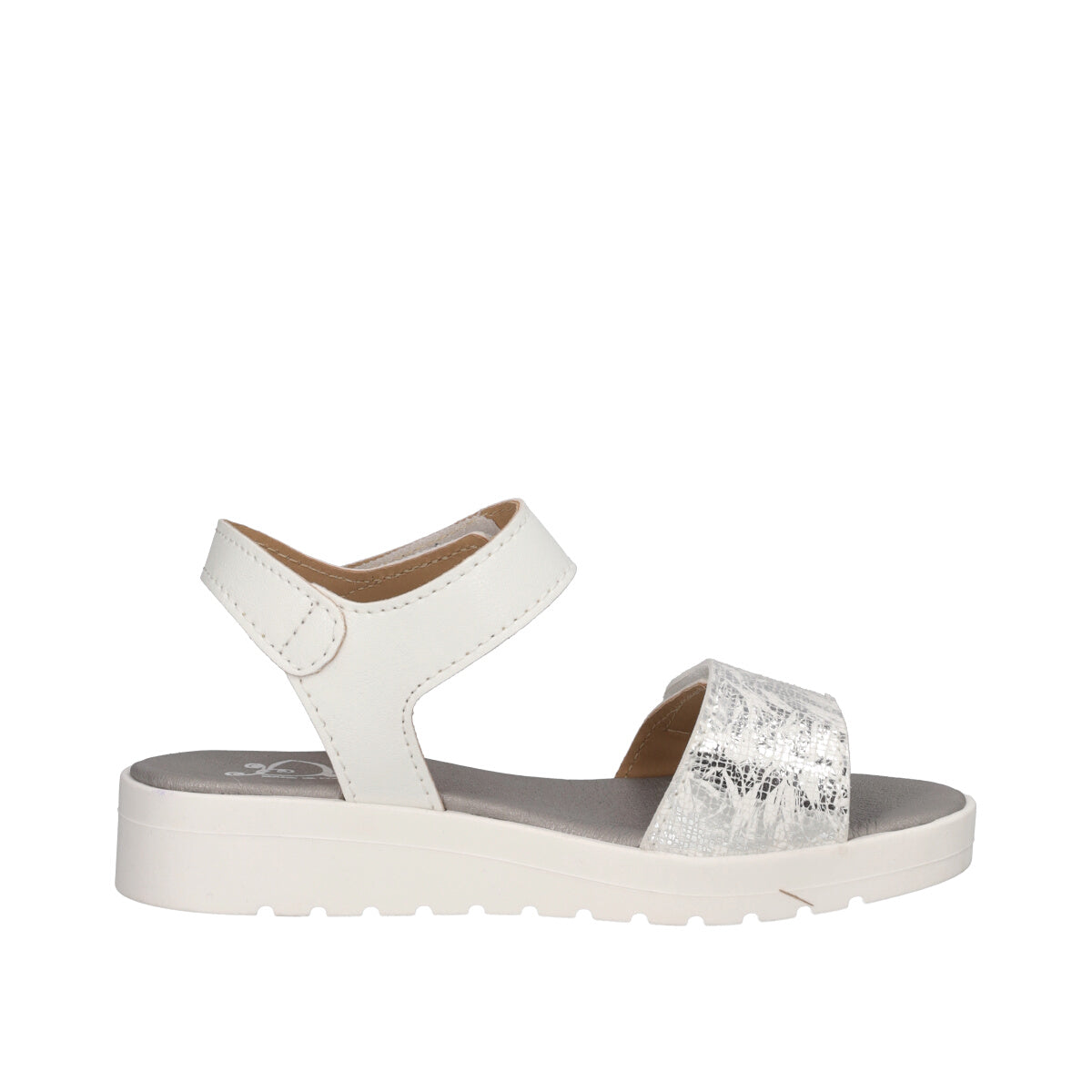 Sandali Bambina Bianche e Argento