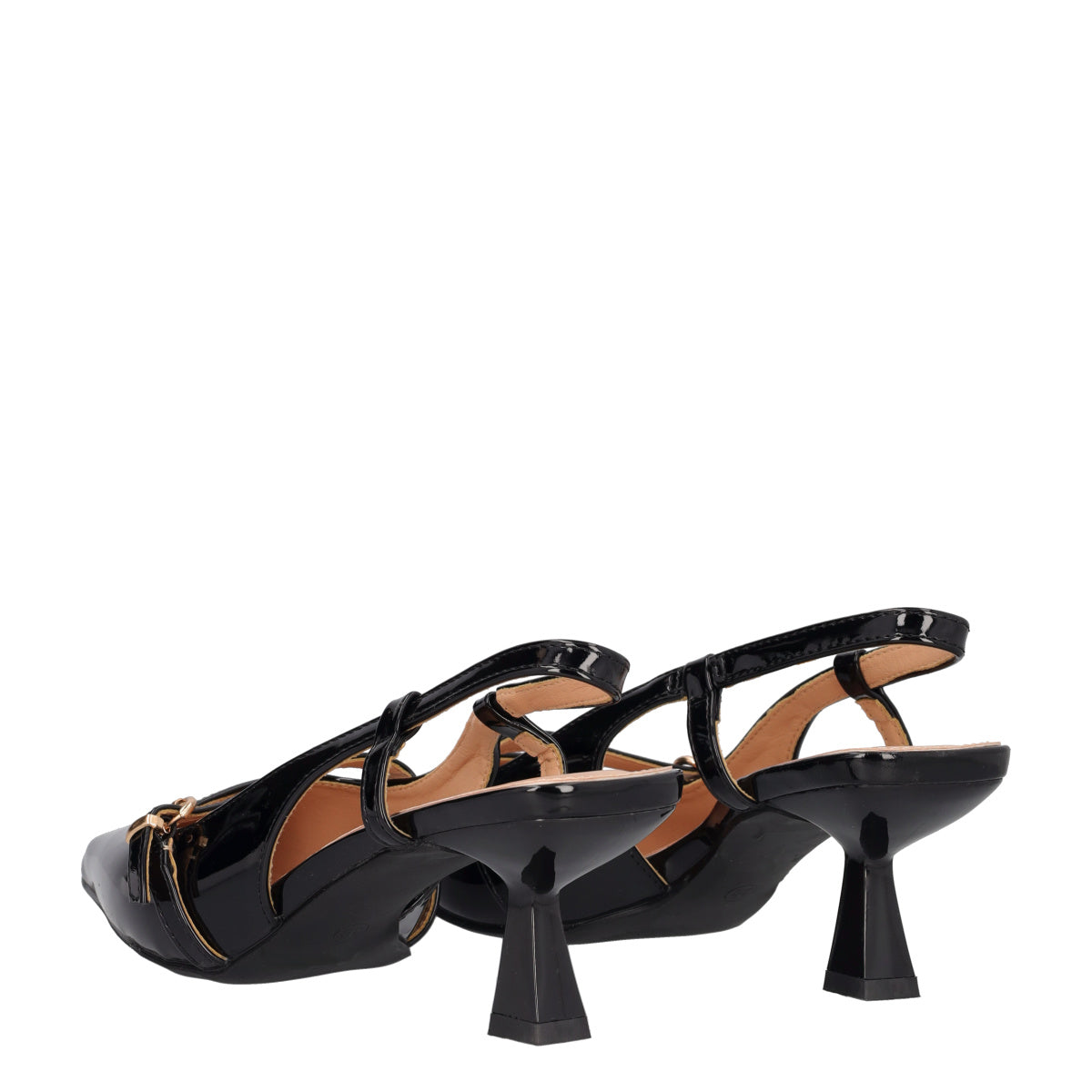 Slingback Donna Nere in Vernice