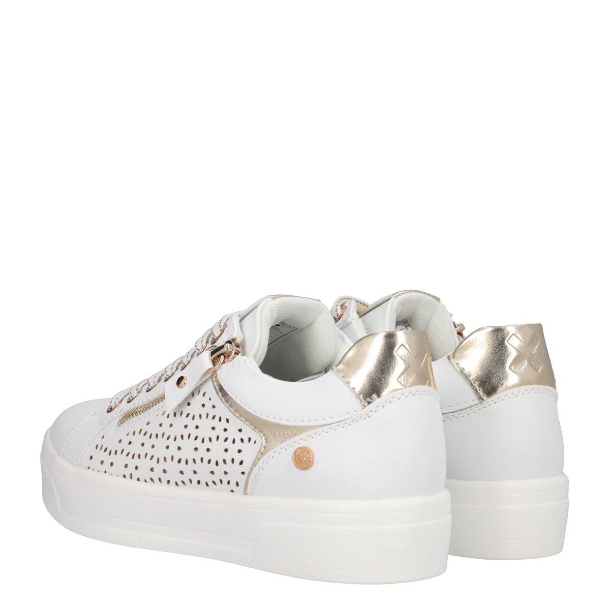 Sneakers Donna Bianche e Oro