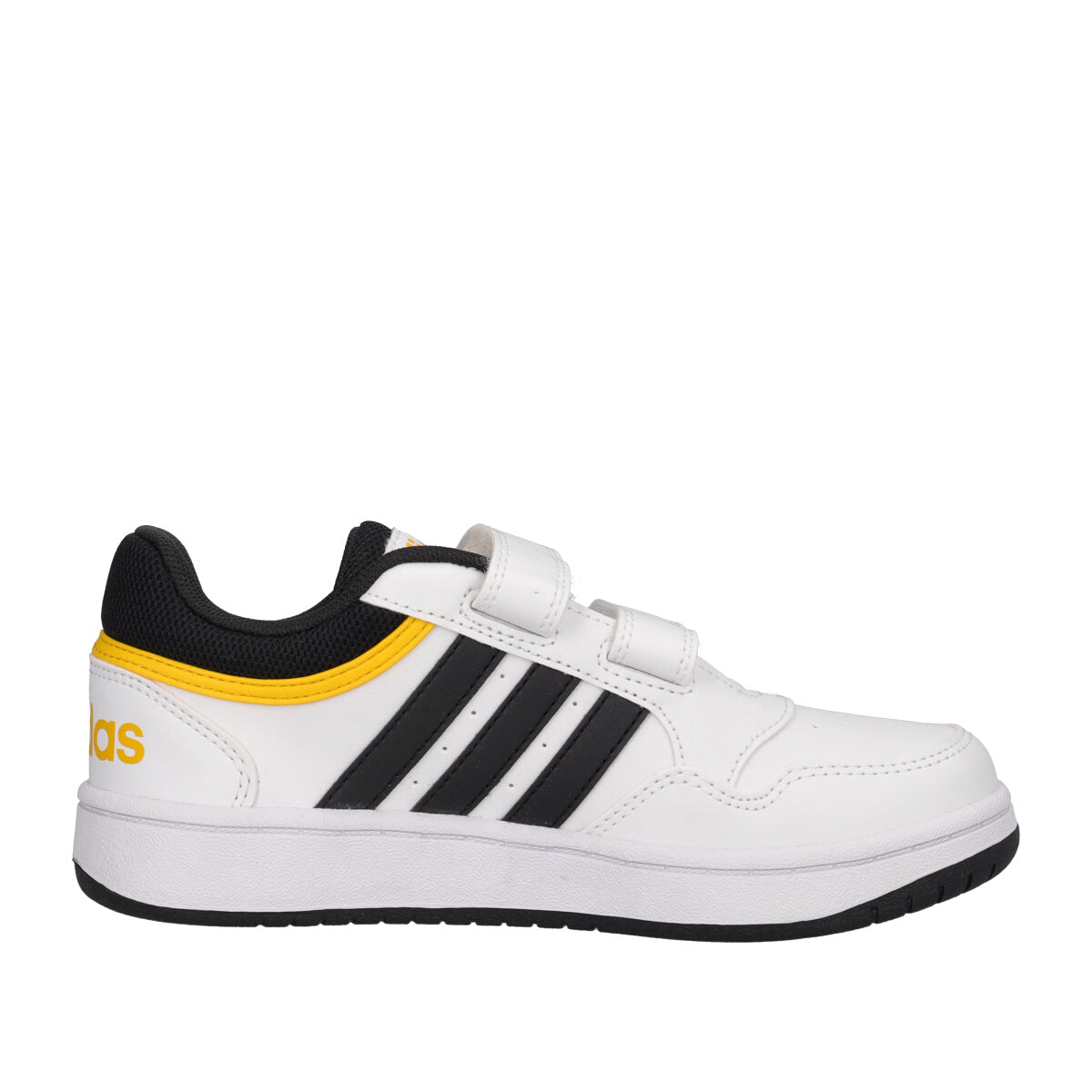 HOOPS 3.0 CF Sneakers Bambino Bianche, Nere e Gialle