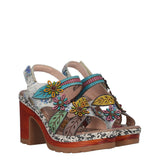 Sandali con Tacco Donna Multicolor