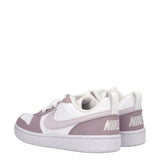 JR COURT BOROUGH LOW RECRAFT G Sneakers Junior Bianche e Malva