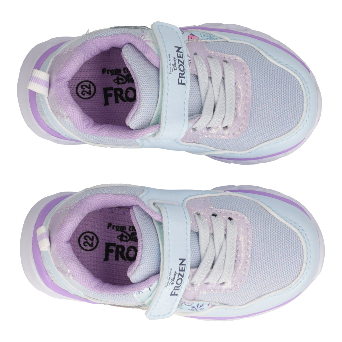 Sneakers Bambina Frozen Azzurre con Luci