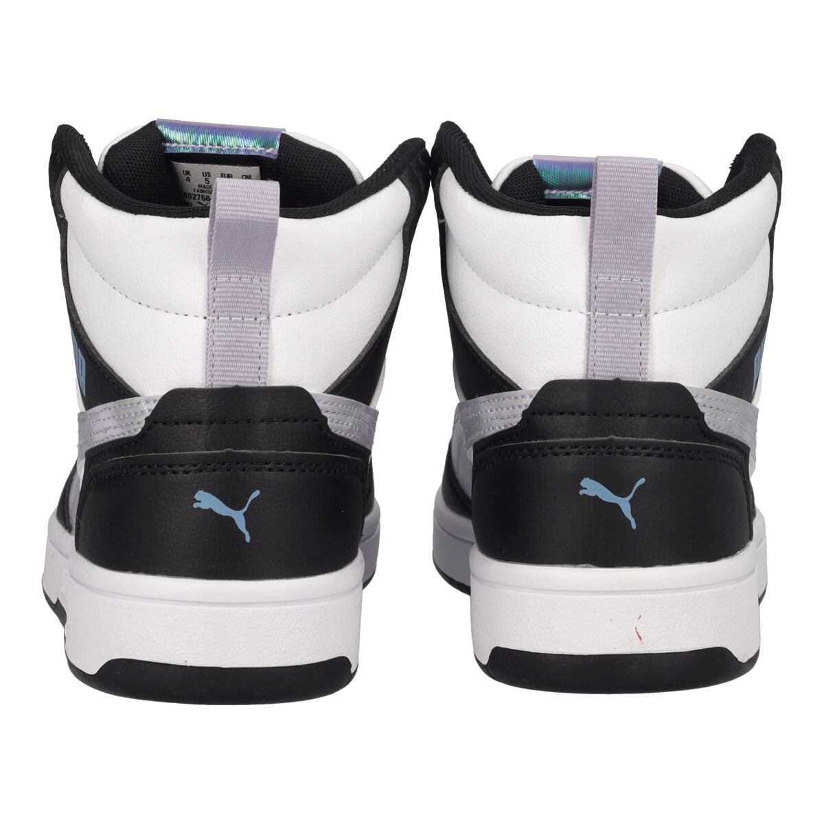 REBOUND V6 MID Sneakers Bambina Lilla, Nere e Bianche