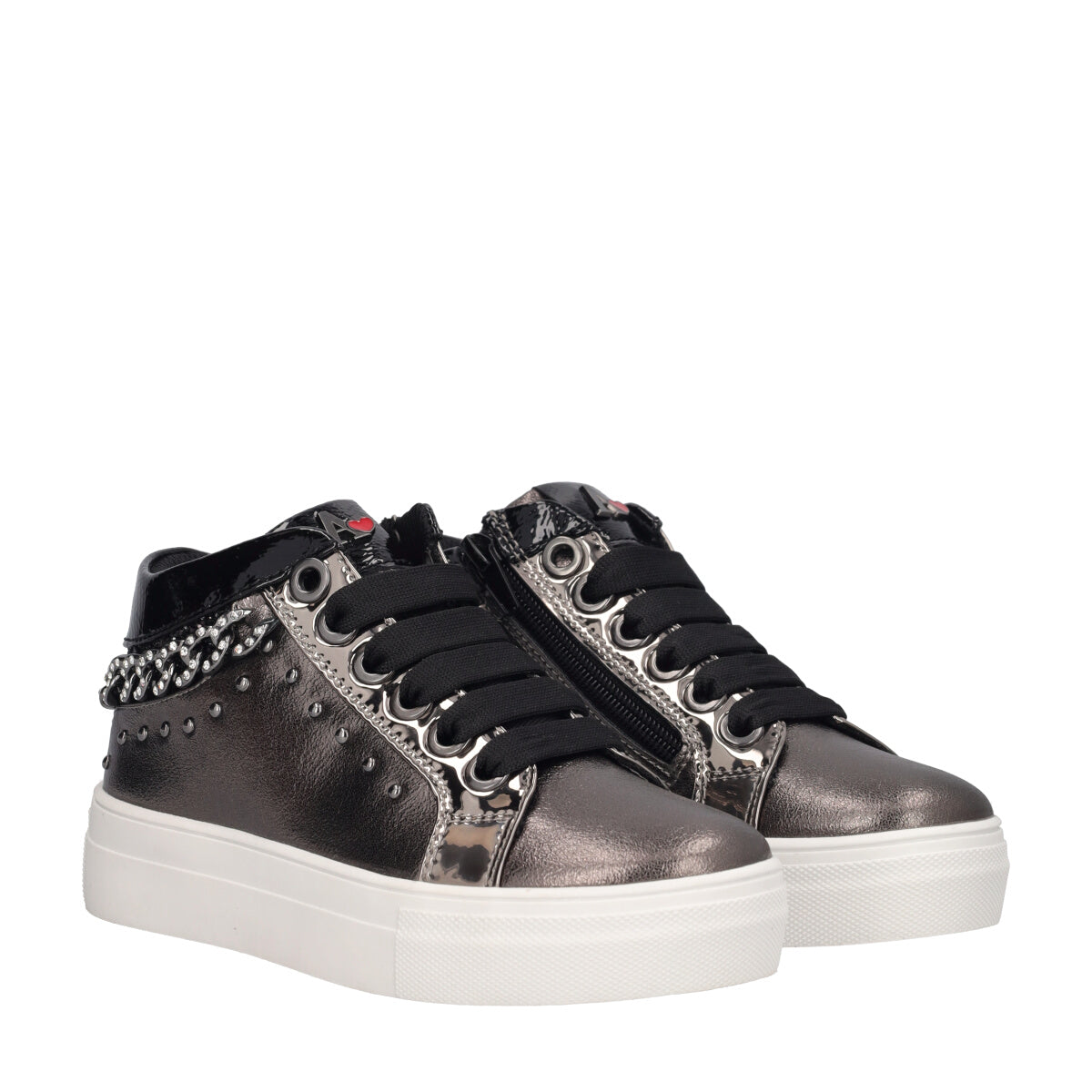 Sneakers Alte Bambina Grigio Fucile