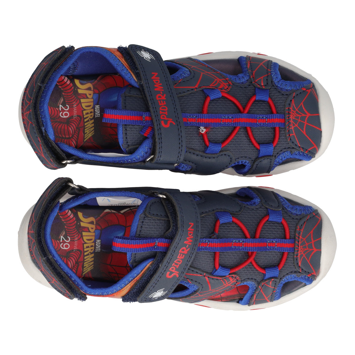 Sandali Bambino Blu Spider-Man con Luci